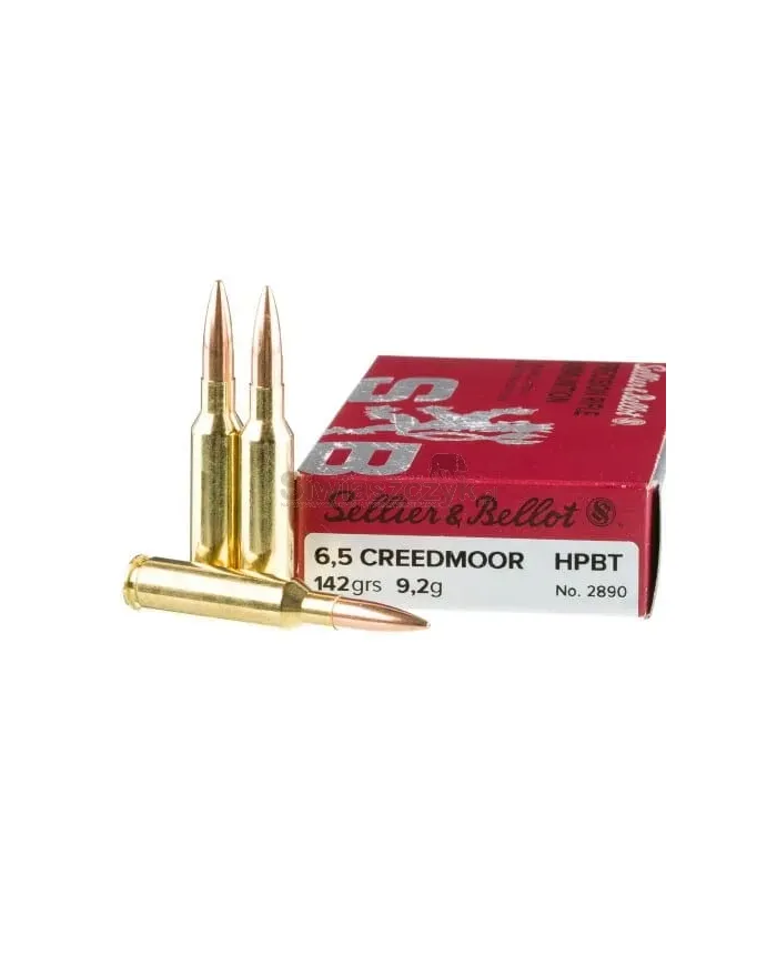 Amunicja S&B, kaliber 6,5 Creedmoor HPBT (OTM) 142grs/9,2g Amunicja S&B, kaliber 6,5 Creedmoor HPBT (OTM) 142grs/9,2g