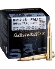 Amunicja kulowa S&B, kaliber 8x57JS TXRG 11,7g/180grs Amunicja kulowa S&B, kaliber 8x57JS TXRG 11,7g/180grs