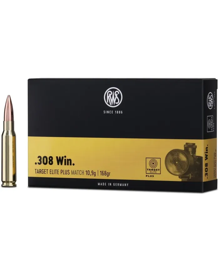 Amunicja kulowa RWS .308Win Target Elite Plus 10,9g/168grs Amunicja kulowa RWS .308Win Target Elite Plus 10,9g/168grs