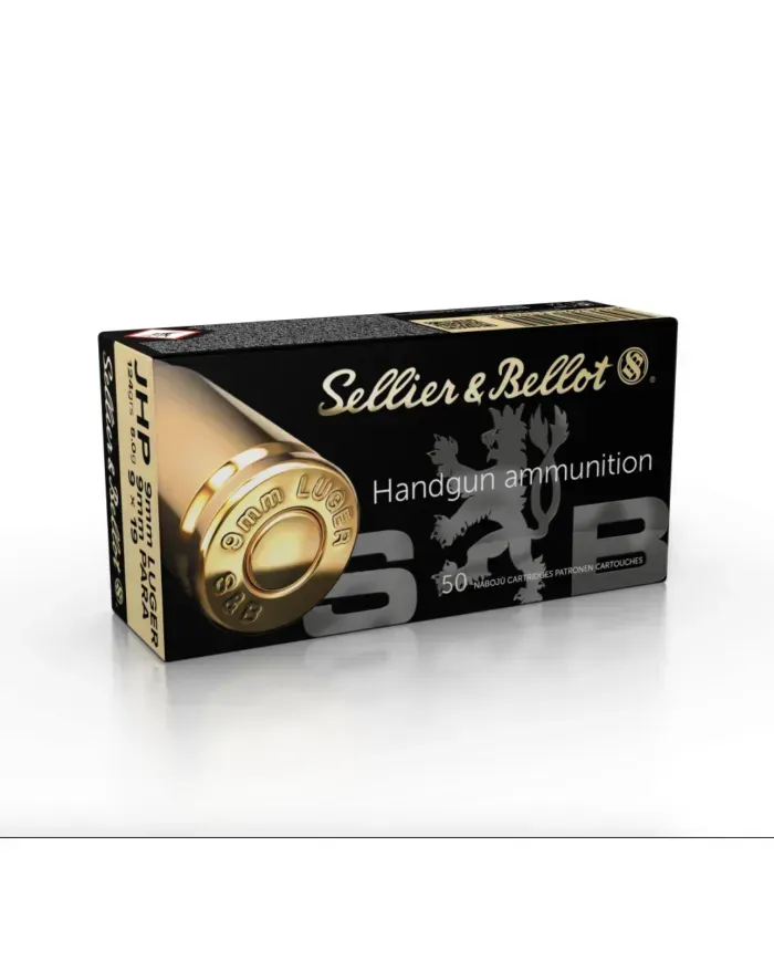Amunicja S&B, kaliber 9mm LUGER, JHP, 8,0G