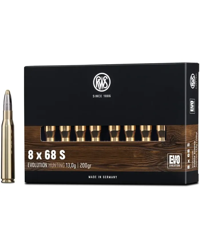 Amunicja kulowa RWS 8x68S EVO 13g Amunicja kulowa RWS 8x68S EVO 13g