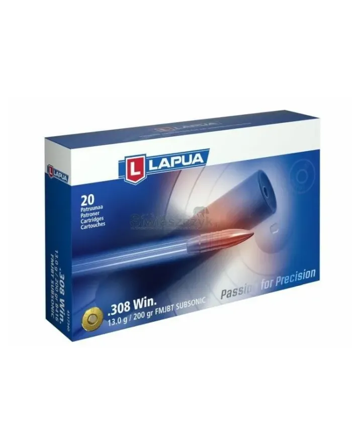 Amunicja LAPUA .308Win SUBSONIC 13g FMJBT/B416/200gr