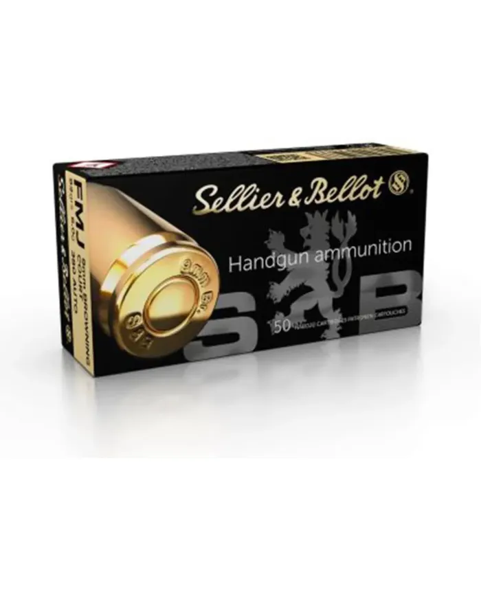 Amunicja S&B, kaliber 9mm BROWNING/380 AUTO FMJ 6g/92grs