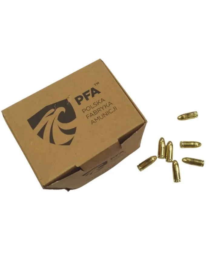 Amunicja PFA 9mm Para FMJ, 7,5G 115grs