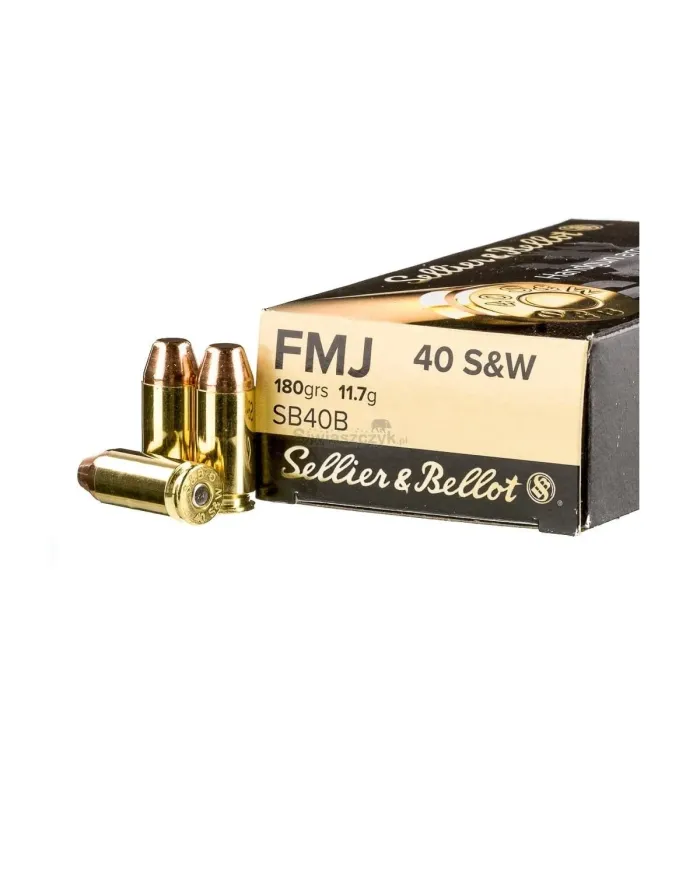 Amunicja S&B, kaliber .40 S&W FMJ 11.7g/180gr