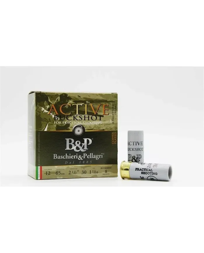 Amunicja śrutowa B&P 12/65 Active Buckshot Practical Shooting 8