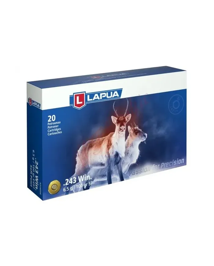 Amunicja LAPUA .243 Win. SP 6,5g/100gr