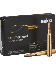Amunicja SAKO, kaliber 7x65R Hammerhead 11gr Amunicja SAKO, kaliber 7x65R Hammerhead 11gr