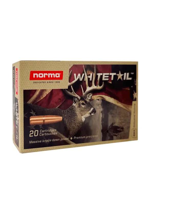 Amunicja kulowa Norma .308Win Whitetail SP 11,7gr Amunicja kulowa Norma .308Win Whitetail SP 11,7gr