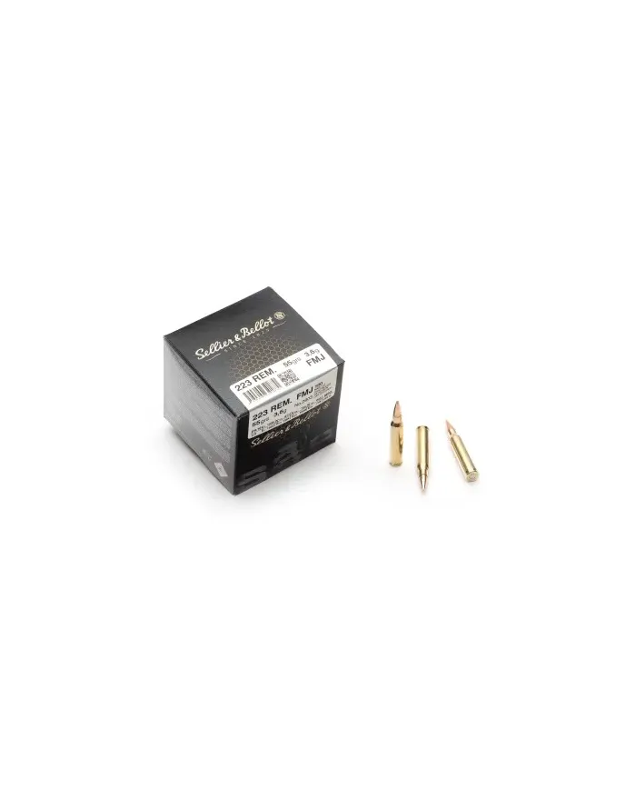 Amunicja S&B, kaliber 223Rem. FMJ 3,6g (100szt)