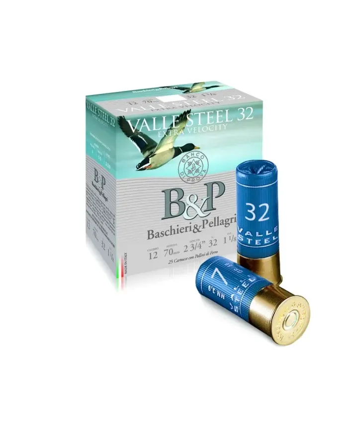 Amunicja myśliwska B&P 12/70 32g VALLE STEEL 4/12/70