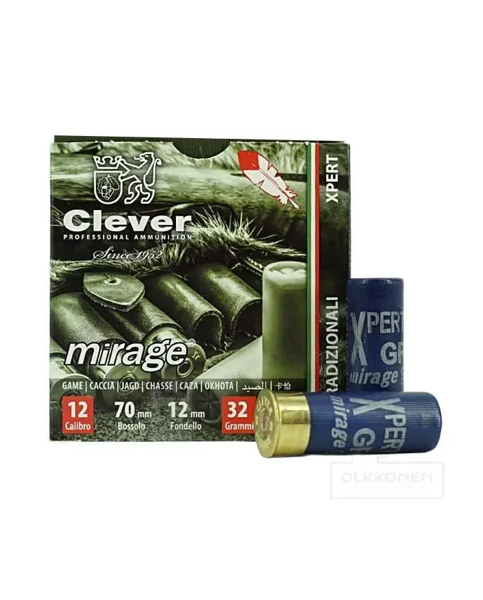 Amunicja śrut. 12/70 Clever Mirage T2 32G XPERT GAME