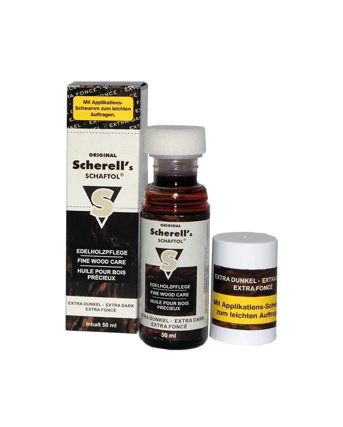 Scherell Schaftol ciemny brąz 50ml Olej naturalny do drewna w płynie