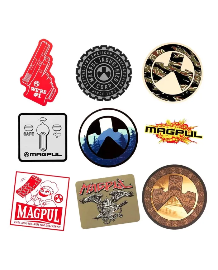 Magpul - Zestaw naklejek Magpul 9 sztuk - MAG960