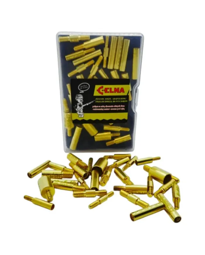 Komplet 30 szt. mosiężnych adapterów / przejściówek do wyciorów