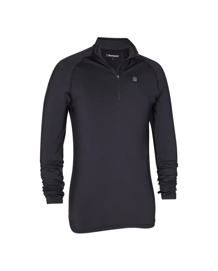 BIELIZNA DEERHUNTER HEAT INDERSHIRT WITH ZIP-NECK BLACK