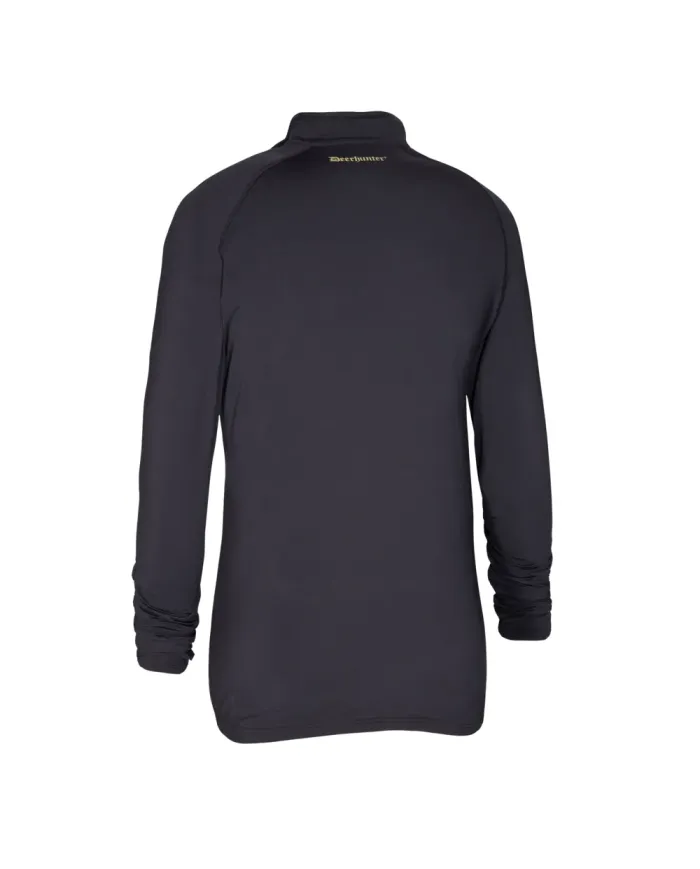 BIELIZNA DEERHUNTER HEAT INDERSHIRT WITH ZIP-NECK BLACK
