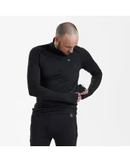 BIELIZNA DEERHUNTER HEAT INDERSHIRT WITH ZIP-NECK BLACK