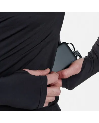 BIELIZNA DEERHUNTER HEAT INDERSHIRT WITH ZIP-NECK BLACK