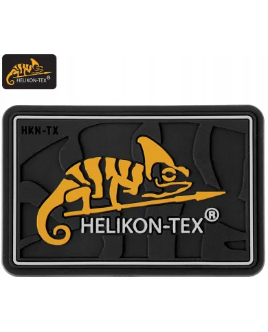 PATCH HELIKON EMBLEMAT LOGO HELIKON-TEX - PVC - BLACK OD-HNK-RB-01