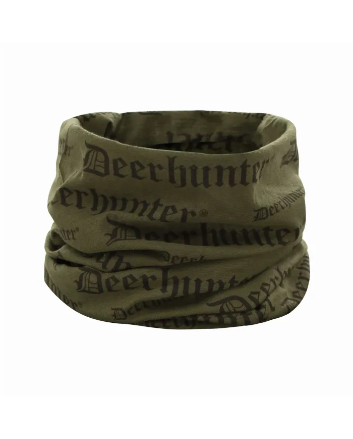 KOMIN DEERHUNTER LOGO NECK TUBE TARMAC GREEN