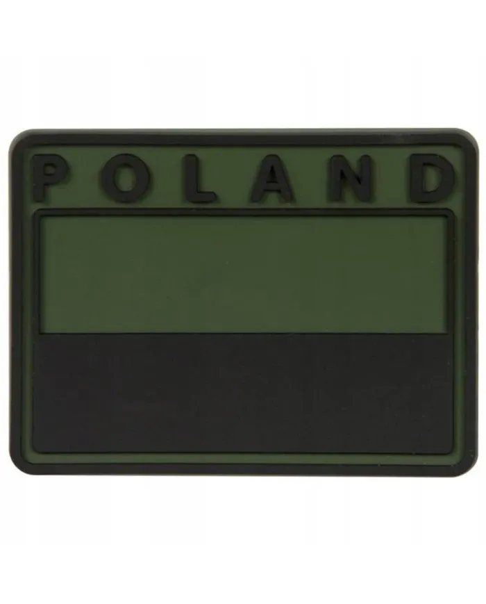 PATCH HELIKON EMBLEMAT POLISH SUBDUED FLAG PATCH POLAND PVC OLIVE GREEN OD-FP4-RB-02
