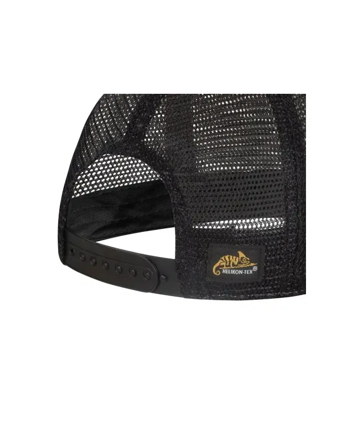 CZAPKA HELIKON TRUCKER PLAIN - DIRTY WASHED COTTON - DIRTY WASHED BLACK/ CZARNY