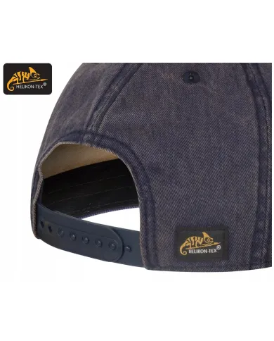 CZAPKA HELIKON SNAPBACK PLAIN - DIRTY WASHED COTTON - DIRTY WASHED NAVY