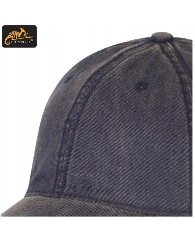 CZAPKA HELIKON SNAPBACK PLAIN - DIRTY WASHED COTTON - DIRTY WASHED NAVY