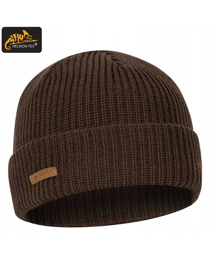 CZAPKA HELIKON WANDERER - EARTH BROWN MERINO WOOL