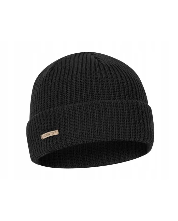 CZAPKA HELIKON WANDERER - CZARNY MERINO WOOL