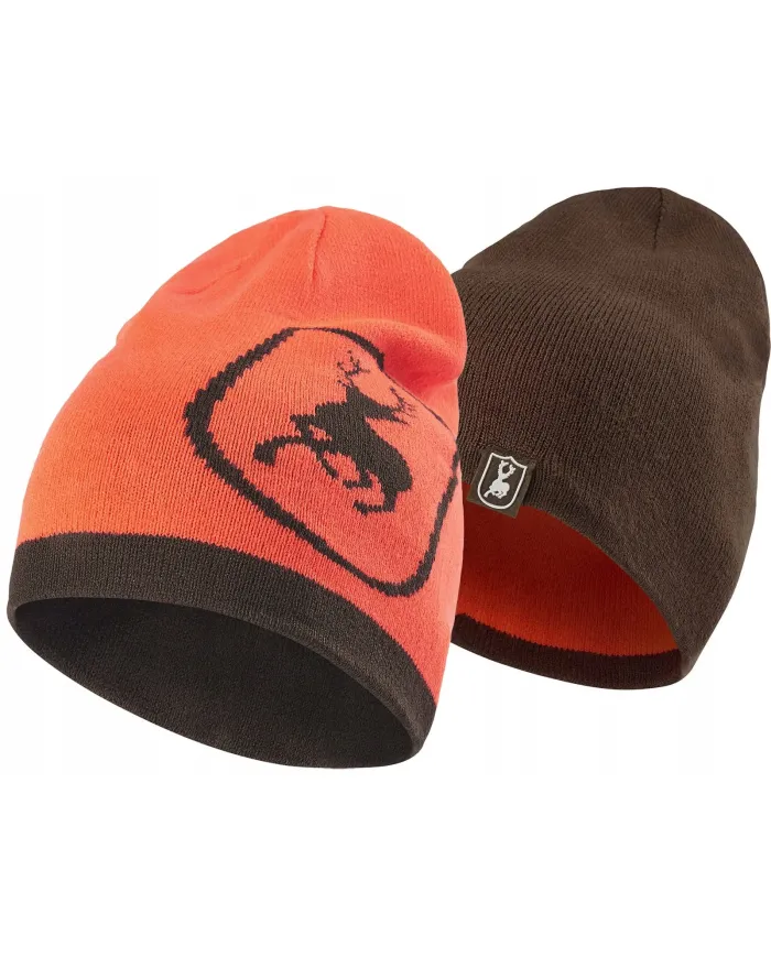 CZAPKA DEERHUNTER CUMBERLAND KNITTED BEANIE REVERSIBLE ORANGE