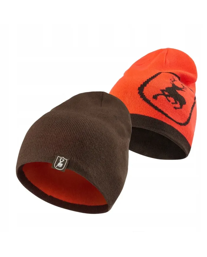 CZAPKA DEERHUNTER CUMBERLAND KNITTED BEANIE REVERSIBLE ORANGE