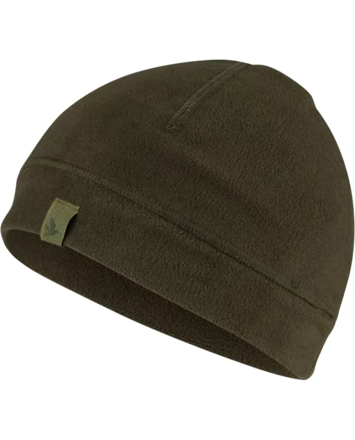 CZAPKA Seeland Reversible fleece hat Pine green / Hi-Vis orange