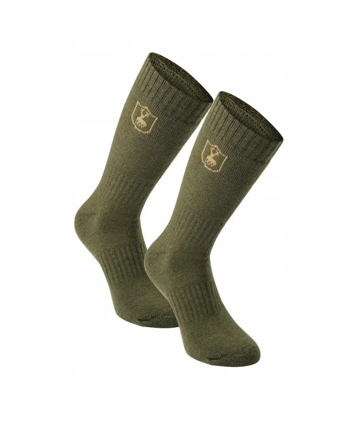 SKARPETKI DEERHUNTER 8423 2-pack Wool Socks - short, 360 Grape Leaf