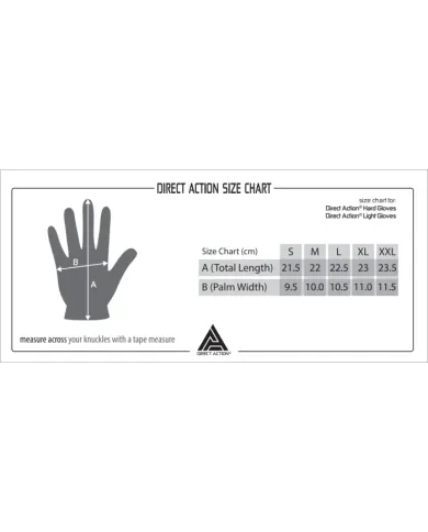 Rękawiczki Helikon Direct Action Light Gloves Polyester Blend Black