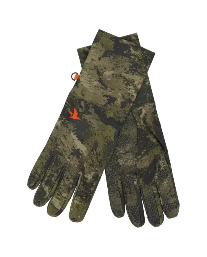 RĘKAWICZKI SEELAND Scent control Camo gloves InVis green
