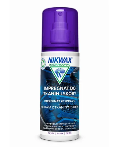 Nikwax - Impregnat do obuwia z tkaniny i skóry - Spray-On - 125 ml - 792