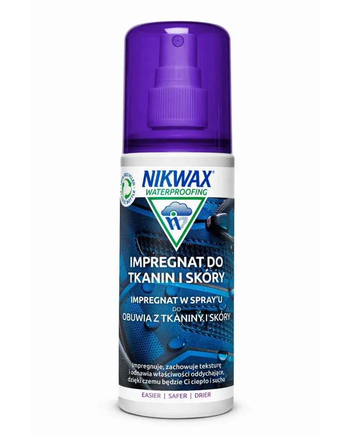 Nikwax - Impregnat do obuwia z tkaniny i skóry - Spray-On - 125 ml - 792