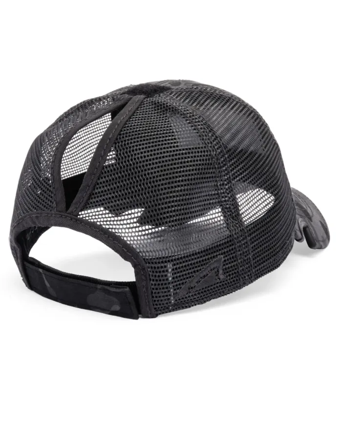 CZAPKA Notch Classic Adjustable Black Camo Ponytail Operator -Standard Notch