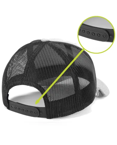 CZAPKA Notch Classic Adjustable Heather/Black Trucker Blank - Terra/Aviator Notch