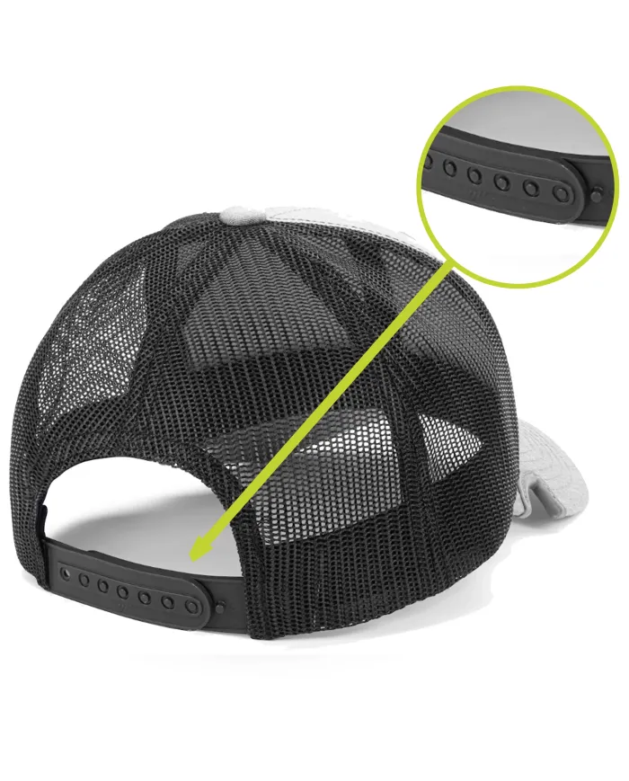 CZAPKA Notch Classic Adjustable Heather/Black Trucker Blank - Terra/Aviator Notch