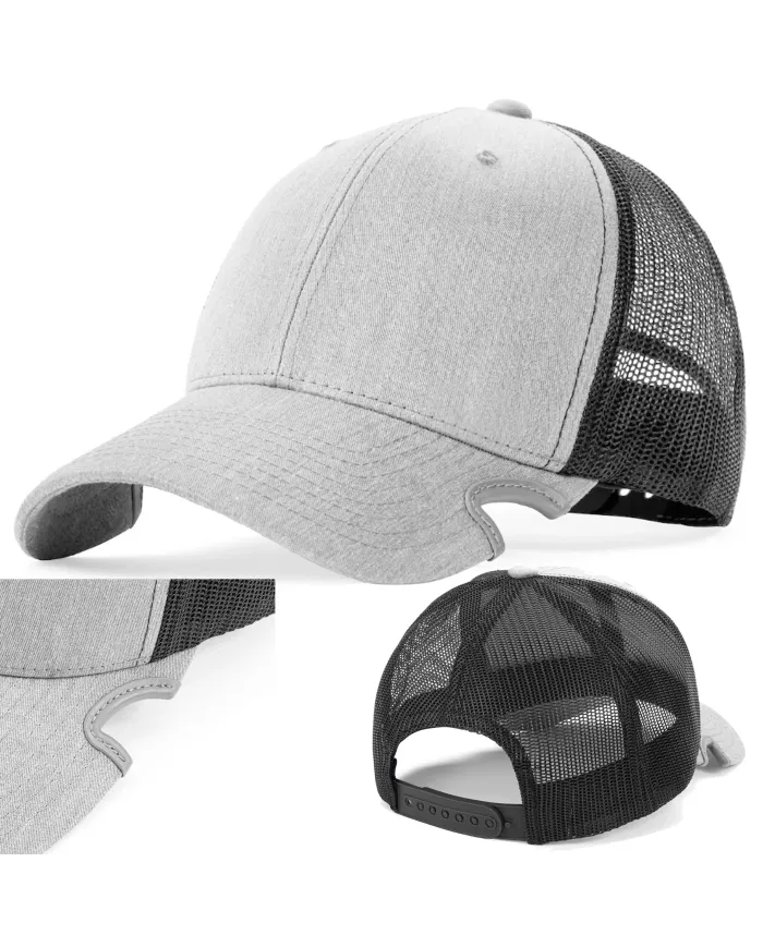 CZAPKA Notch Classic Adjustable Heather/Black Trucker Blank - Terra/Aviator Notch
