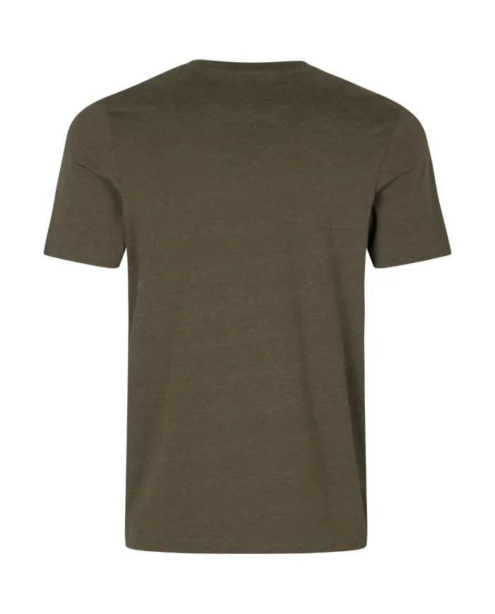 KOSZULKA SEELAND That Time T-shirt Pine green melange