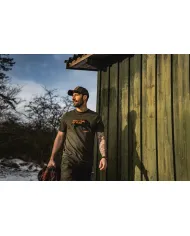 KOSZULKA SEELAND That Time T-shirt Pine green melange