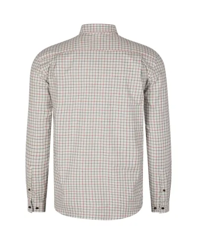 KOSZULA SEELAND Oxford Shooting Shirt Grape leaf/Terracotta Check
