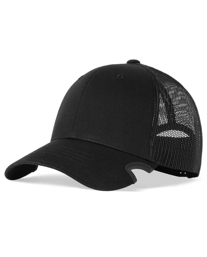 CZAPKA Notch Classic Adjustable Black Trucker Blank - Terra/Aviator Notch