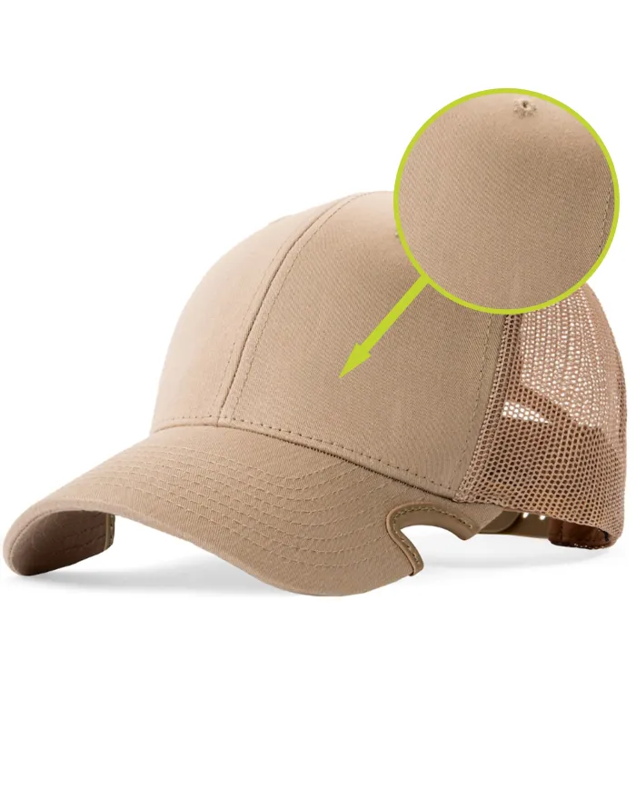 CZAPKA Notch Classic Adjustable Khaki Trucker Blank - Standard Notch