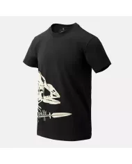 KOSZULKA HELIKON FULL BODY SKELETON COTTON CZARNY