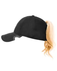CZAPKA Notch Classic Adjustable Black Ponytail Blank - Terra/Aviator Notch
